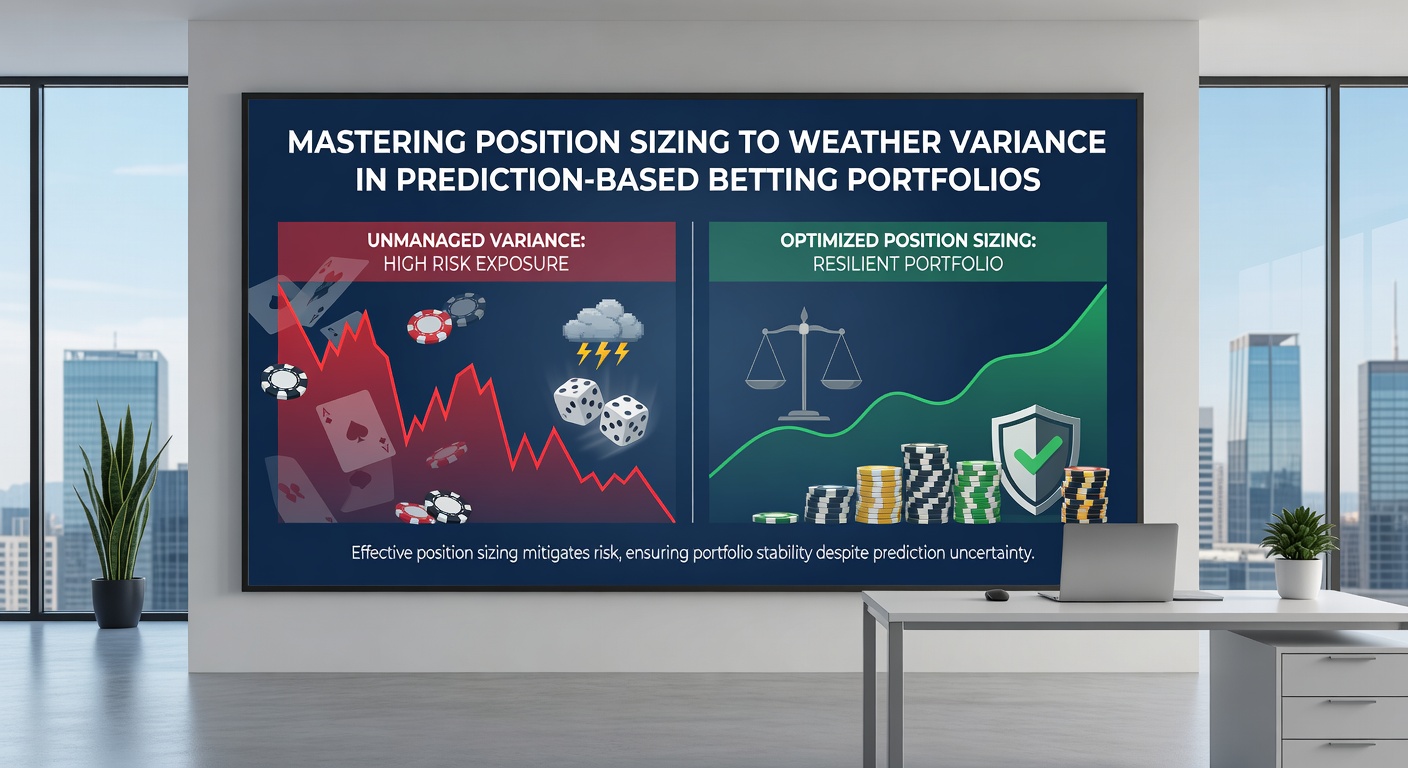 Graph showing equity curves under different position sizing rules during simulated variance periods