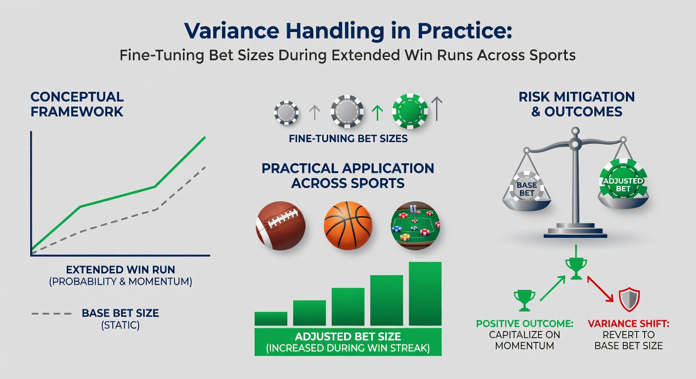 Detailed graphs illustrating stake adjustments and bankroll stability metrics during prolonged winning periods in various sports